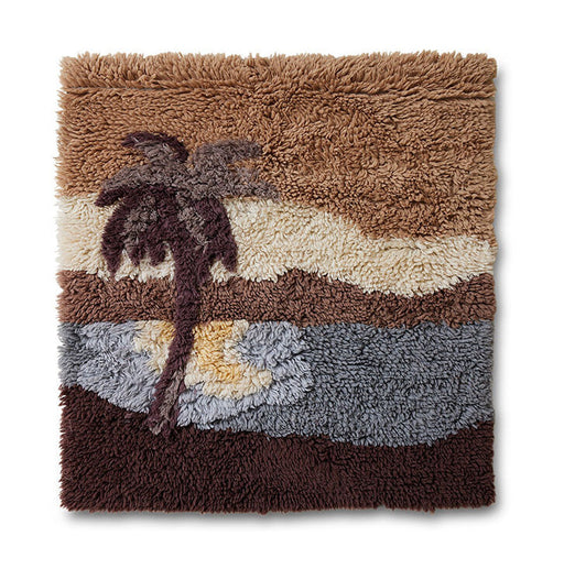 HKliving Wandkleed Sunrise Wol, 120 x 120cm - Meerkleurig