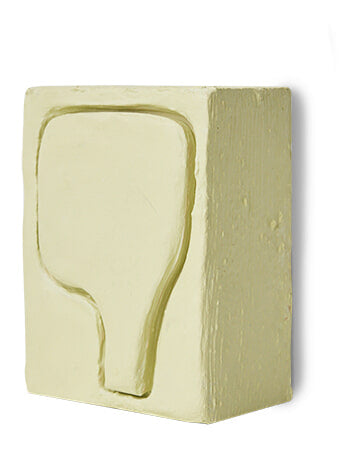 HKliving Wanddecoratie Pocket Dwell MDF, 12 x 16cm - Botergeel