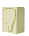 HKliving Wanddecoratie Pocket Dwell MDF, 12 x 16cm - Botergeel