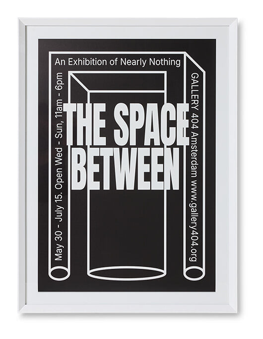 HKliving Schilderij Between Space 118 x 87cm - WIT