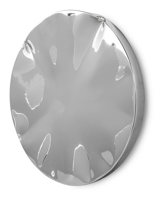 HKliving Wandobject Dent Ø68cm - Chroom - Rond