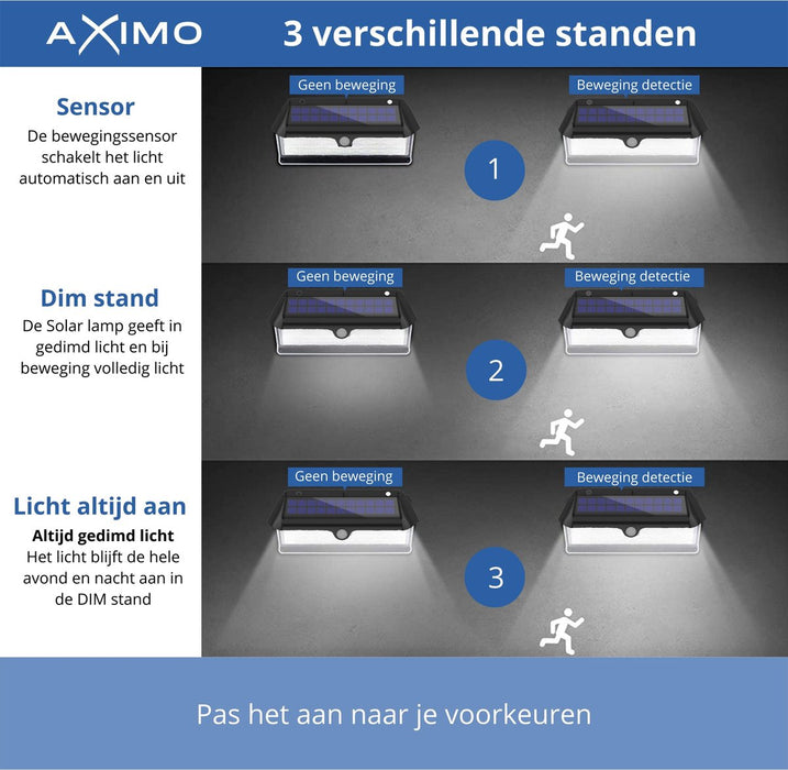 AXIMO Solar Buitenlamp met Bewegingssensor