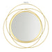 QUVIO Spiegel – 35,5 cm – Rond – Goud - ThatLyfeStyle
