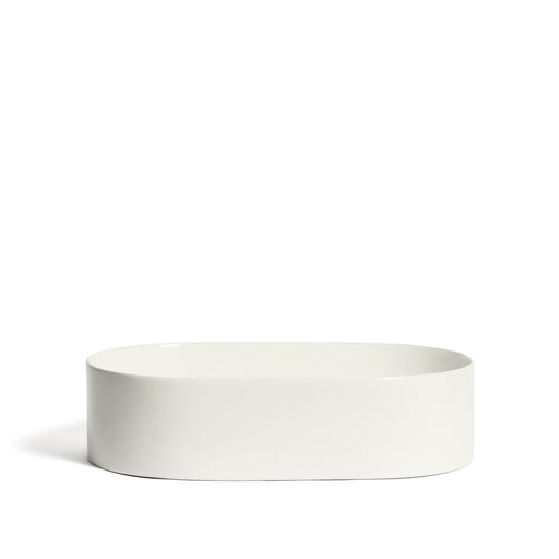 Kave Home Ovale Waskom Ovara Keramiek, 50 x 31cm - Wit - ThatLyfeStyle