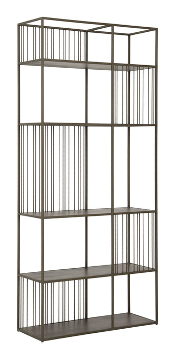 DTP Home Wandrek/Roomdivider Barra Mahonie en metaal, 210 x 95cm - Bruin