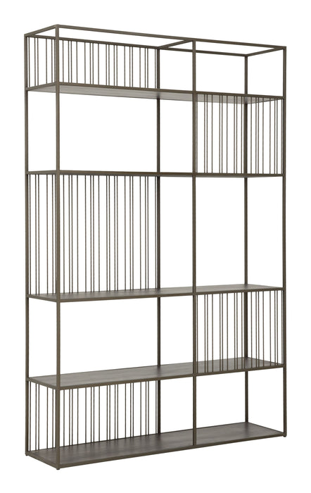 DTP Home Wandrek/Roomdivider Barra Mahonie en metaal, 210 x 140cm - Bruin
