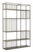 DTP Home Wandrek/Roomdivider Barra Mahonie en metaal, 210 x 140cm - Bruin