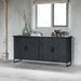 DTP Home Dressoir Beam Teakhout, 190cm - Zwart
