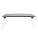 QUVIO Bedtafel voor laptop, onbijt of boek - Uitklapbaar - Zwart