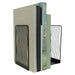 QUVIO Boekensteun golvend design - Set van 2 - Staal - Zwart