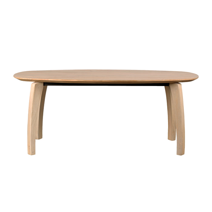 Lewis & Loft Bureau Luna - Deens ovaal - FSC® mangohout - 220x110 cm - Naturel