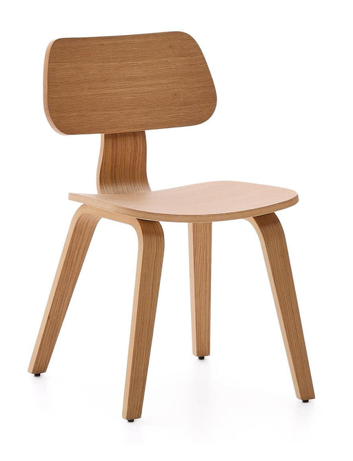Kave Home Eetkamerstoel Gena Rubberhout