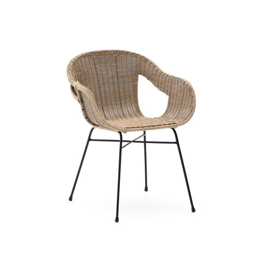 Kave Home Tuinstoel Eltiera Rattan - Naturel
