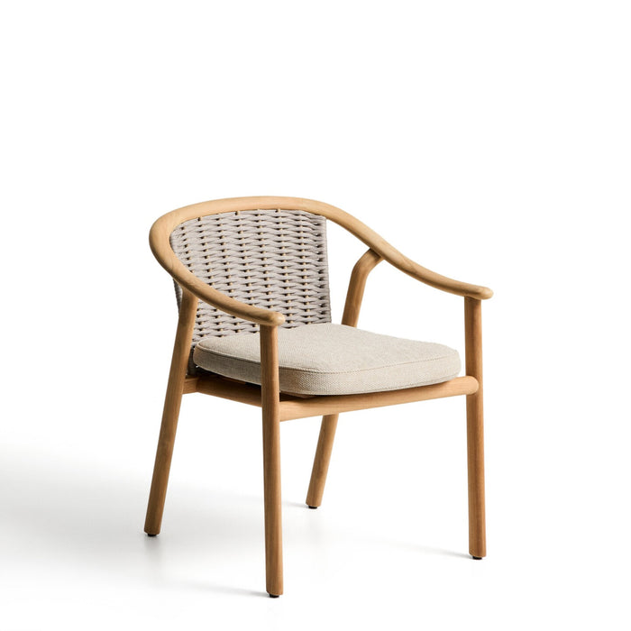 Kave Home Tuinstoel Elunda Teakhout - Beige