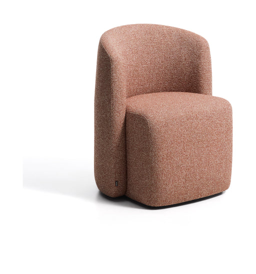 Kave Home Eetkamerstoel Corvena Chenille - Terracotta