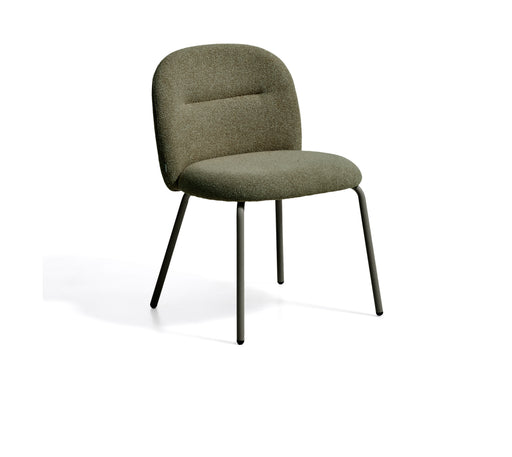 Kave Home Eetkamerstoel Arino Chenille - Groen