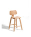 Kave Home Barkruk Gena Eiken (zithoogte 65cm) - Naturel