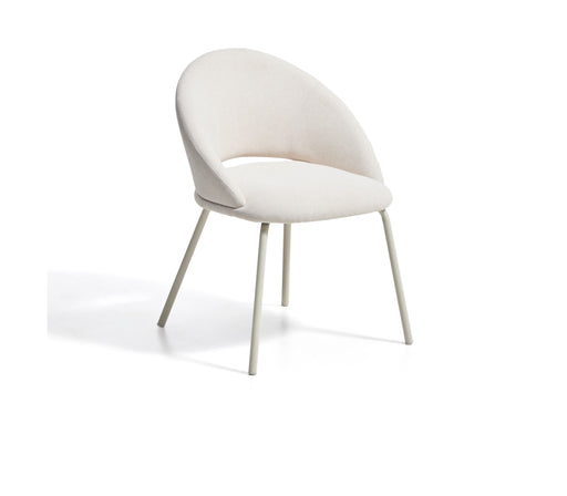 Kave Home Eetkamerstoel Bonali Chenille - Beige