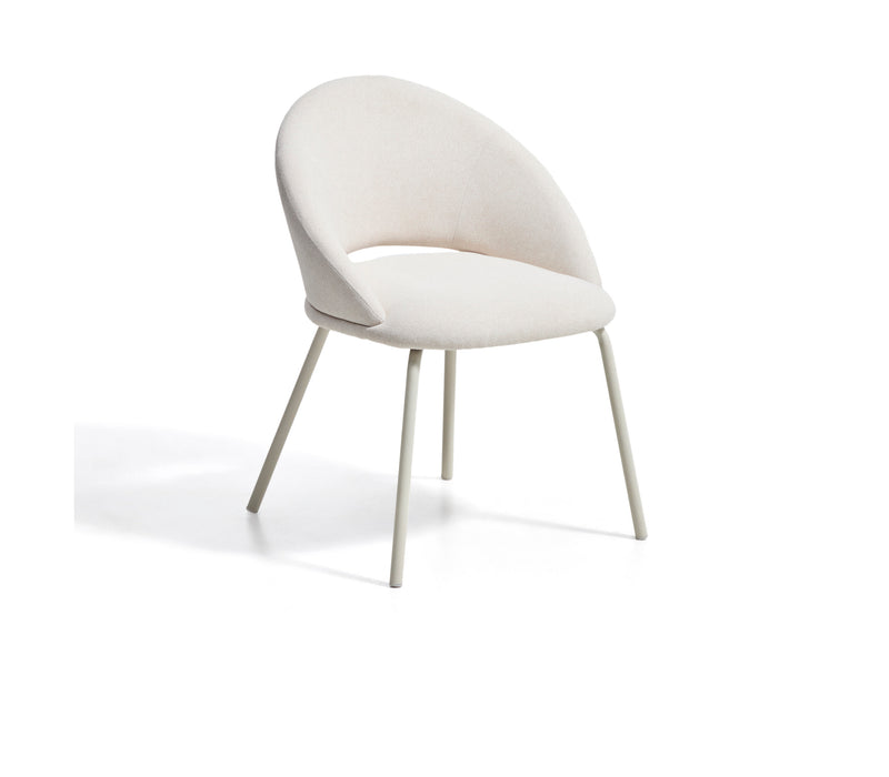 Kave Home Eetkamerstoel Bonali Chenille - Beige