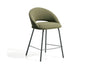 Kave Home Barstoel Bonali Chenille - Groen (zithoogte 65cm)