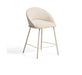 Kave Home Barkruk Bonali Chenille - Beige (zithoogte 65cm)