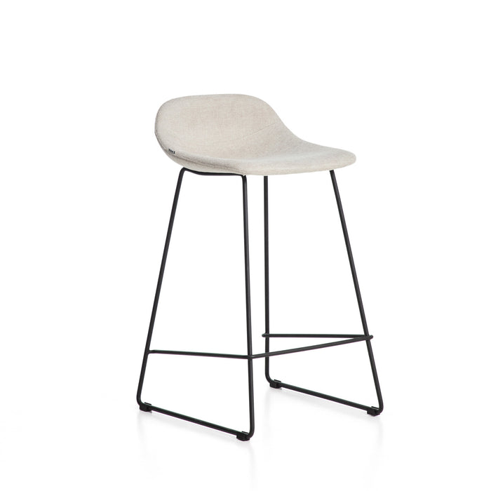 Kave Home Barkruk Zahara Stof - Beige (zithoogte 76cm)