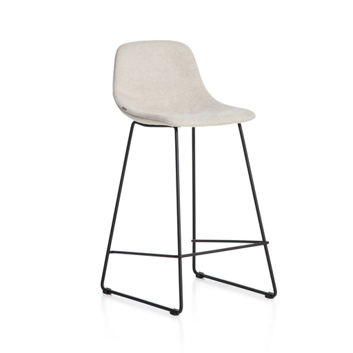 Kave Home Barkruk Zahara Stof - Beige (zithoogte 76cm) - ThatLyfeStyle