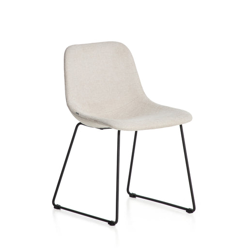 Kave Home Eetkamerstoel Zahara Stof - Beige - ThatLyfeStyle