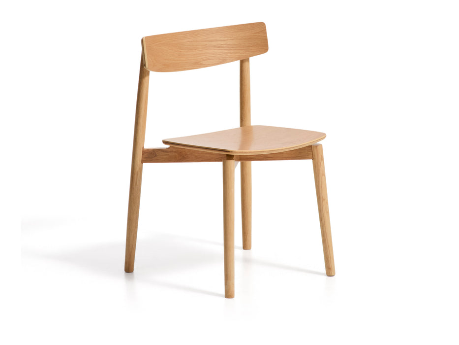 Kave Home Eetkamerstoel Evera Eiken - Naturel