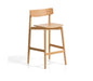 Kave Home Barkruk Evera Eiken - Naturel (zithoogte 65cm)
