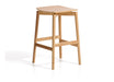 Kave Home Barkruk Evera Eiken - Naturel (zithoogte 65cm)