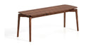 Kave Home Bankje Evera Eiken, 120cm - Bruin