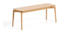 Kave Home Bankje Evera Eiken, 120cm - Naturel