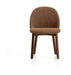 Kave Home Eetkamerstoel Meila Chenille - Terracotta/Bruin