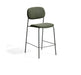 Kave Home Barkruk Meli Chenille - Groen (zithoogte 65cm)