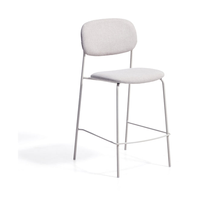 Kave Home Barkruk Meli Chenille - Beige (zithoogte 65cm)