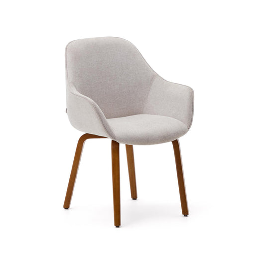 Kave Home Eetkamerstoel Aleli Chenille - Beige - ThatLyfeStyle