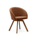 Kave Home Draaibare Eetkamerstoel Marvin Chenille - Bruin - ThatLyfeStyle