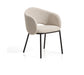 Kave Home Eetkamerstoel Maina Chenille - Beige/Zwart