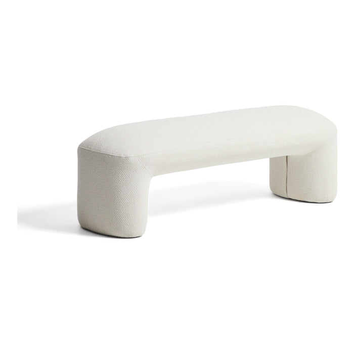 Kave Home Bankje Alira 140cm, Chenille - Ecru