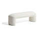 Kave Home Bankje Alira 140cm, Chenille - Ecru