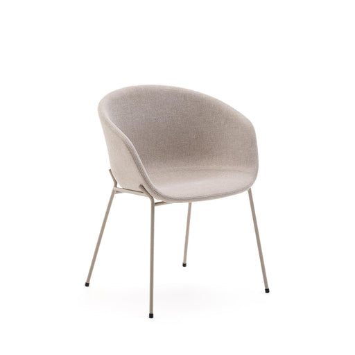 Kave Home Eetkamerstoel Yvette - Beige - ThatLyfeStyle