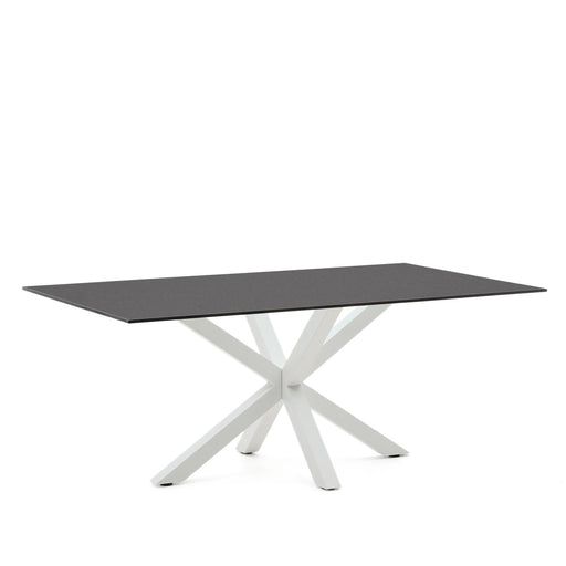 Kave Home Eettafel Argo Glas, 200 x 100cm - Zwart