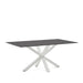 Kave Home Eettafel Argo Glas, 180 x 100cm - Zwart/Wit