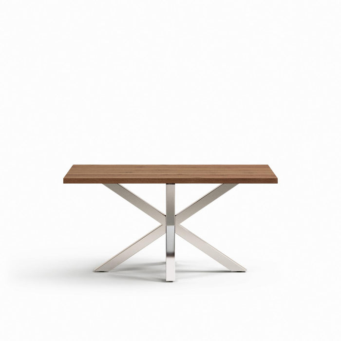 Kave Home Eettafel Argo Verouderd Eikenfineer, 160 x 90cm - Bruin - ThatLyfeStyle