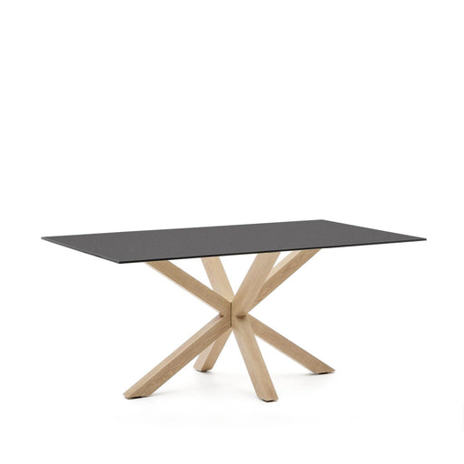 Kave Home Eettafel Argo Glas, 160 x 90cm - Naturel