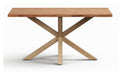 Kave Home Eettafel Argo Eikenfineer, 160 x 90cm - Naturel - ThatLyfeStyle