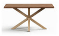 Kave Home Eettafel Argo Verouderd Eikenfineer, 160 x 90cm - Naturel - ThatLyfeStyle
