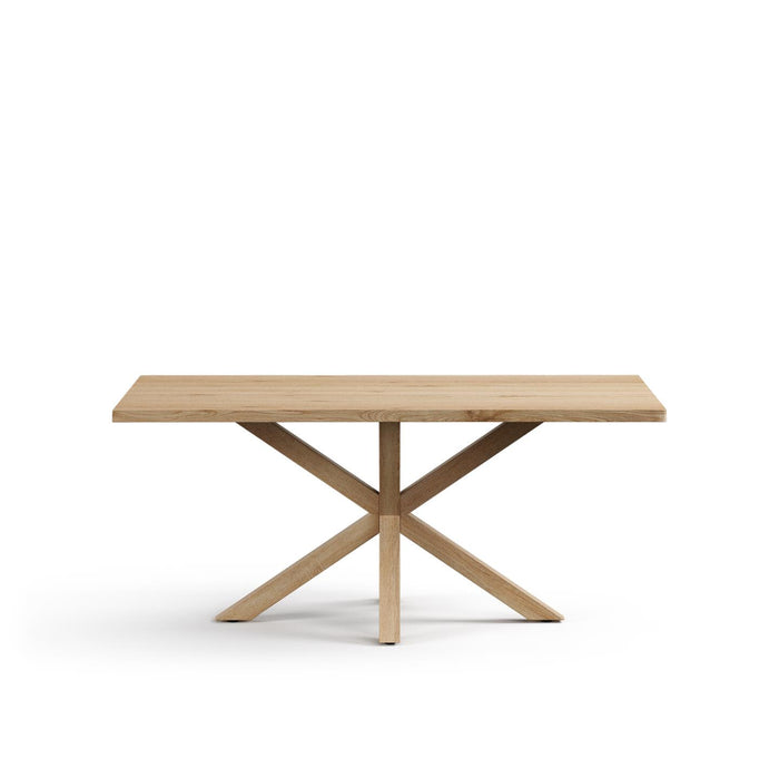 Kave Home Eettafel Argo Gebleekt Eikenfineer, 180 x 100cm - Naturel - ThatLyfeStyle