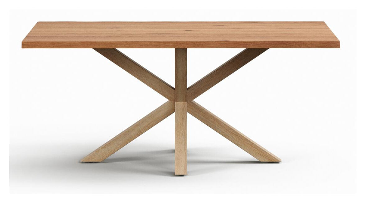 Kave Home Eettafel Argo Eikenfineer, 180 x 100cm - Naturel - ThatLyfeStyle